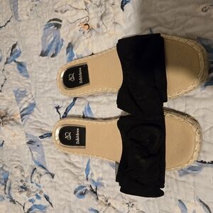 Blank NYC Black Espadrille Shoes Simple Design
